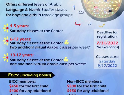 BICC Weekend School Registration Form 2022-2023